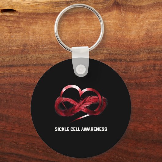 Porte-clés Infinité Coeur Faucille Sensibilisation aux cellul (Verso)