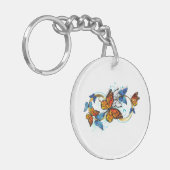 Porte-clés Infinité de papillons monarques (Devant gauche)