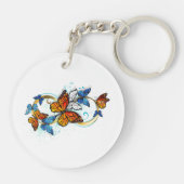 Porte-clés Infinité de papillons monarques (Dos)