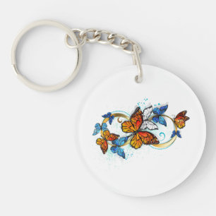 Porte-clés Infinité de papillons monarques