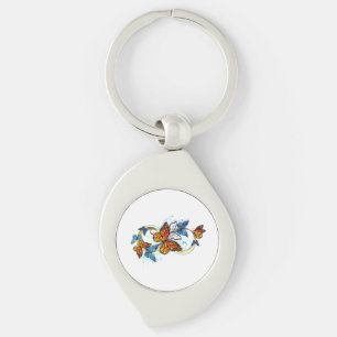 Porte-clés Infinité de papillons monarques