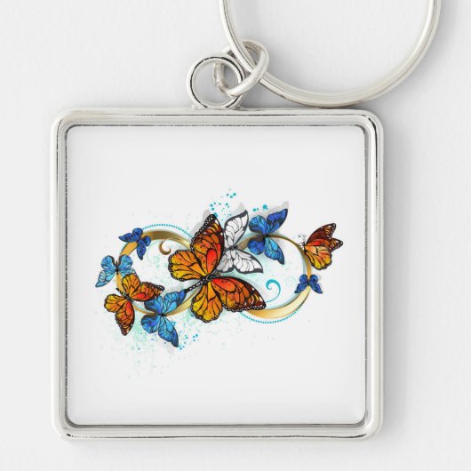 Porte-clés Infinité de papillons monarques (Devant)