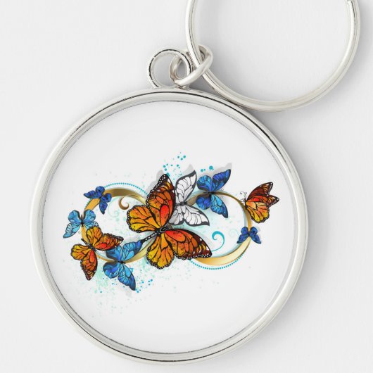 Porte-clés Infinité de papillons monarques (Devant)