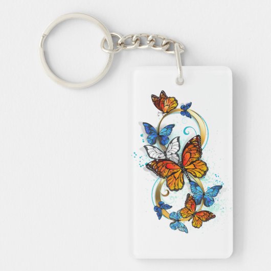 Porte-clés Infinité de papillons monarques (Devant)