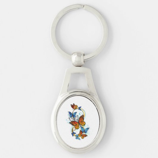 Porte-clés Infinité de papillons monarques (Devant)