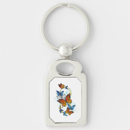 Porte-clés Infinité de papillons monarques (Devant)