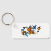 Porte-clés Infinité de papillons monarques (Verso)