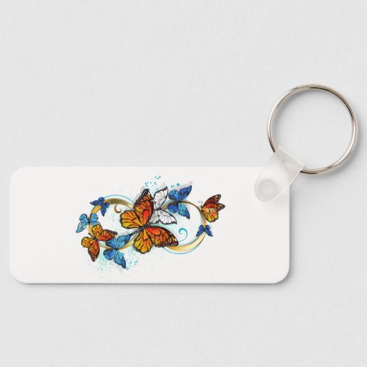 Porte-clés Infinité de papillons monarques (Recto)