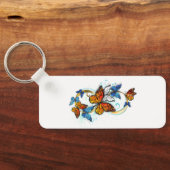Porte-clés Infinité de papillons monarques (Verso)