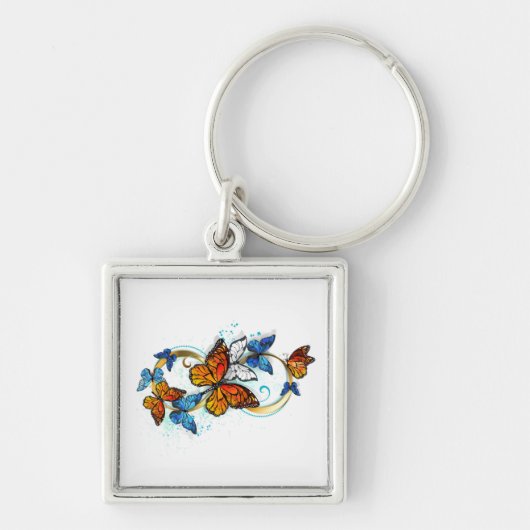 Porte-clés Infinité de papillons monarques (Devant)