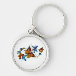 Porte-clés Infinité de papillons monarques