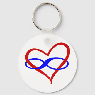 Porte-clés Infinité du coeur polaire