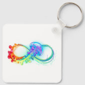 Porte-clés Infinity avec méduse arc-en-ciel (Dos)