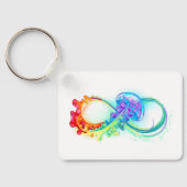 Porte-clés Infinity avec Rainbow Jellyfish (Verso)
