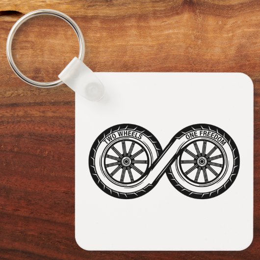 Porte-clés Infinity Deux Roues Liberté (Recto)