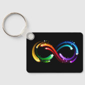 Porte-clés Infinity symbol of rainbow comets (Verso)