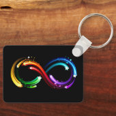 Porte-clés Infinity symbol of rainbow comets (Recto)