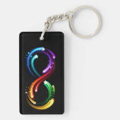 Porte-clés Infinity symbol of rainbow comets (Dos)