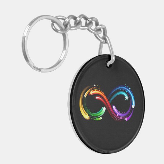 Porte-clés Infinity symbol of rainbow comets (Devant gauche)