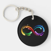 Porte-clés Infinity symbol of rainbow comets (Devant)