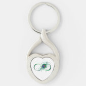 Porte-clés Infinity Symbol with Peacock Feather (Devant)