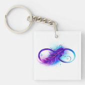 Porte-clés Infinity with purple feather (Devant)