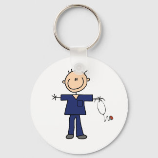 Porte-clés Infirmière à mâle - bleu