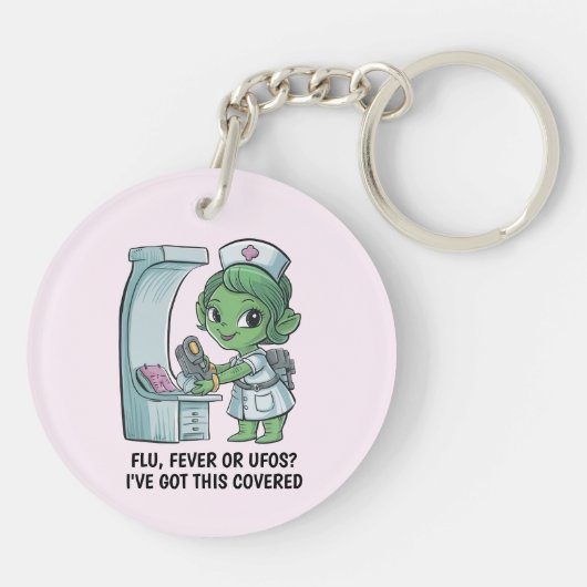Porte-clés Infirmière Alien (Dos)