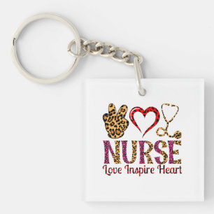 Porte-clés Infirmière Amour Inspirer Coeur - Infirmière Motiv