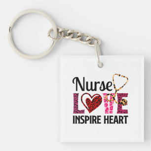 Porte-clés Infirmière Amour Inspirer Coeur - Motivationnel Pa