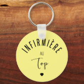 Porte-clés Infirmière au sommet (Recto)