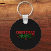 Porte-clés Infirmière Cadeau de Noël (Recto)