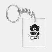 Porte-clés Infirmière-cadeau en service (Devant gauche)