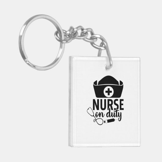 Porte-clés Infirmière-cadeau en service (Devant gauche)