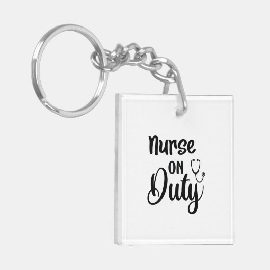 Porte-clés Infirmière-cadeau en service (Devant gauche)