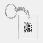 Porte-clés Infirmière Cadeau Infirmière en service (Devant gauche)