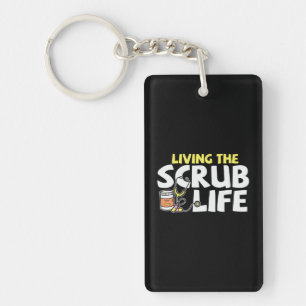 Porte-clés Infirmière Cadeau Vivre La Vie Scrub