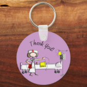 Porte-clés Infirmière Cadeaux "Merci" (Recto)