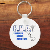 Porte-clés Infirmière certifiée CNA avec Stethescope (Recto)