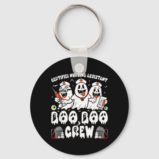 Porte-clés Infirmière certifiée Halloween Fantôme ISA (Recto)