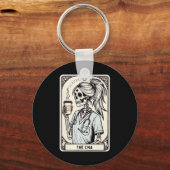 Porte-clés Infirmière certifiée Istant Tarot Card Skeleton Cn (Recto)