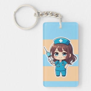 Porte-clés Infirmière Chibi Originale 2.0 - Soins de précisio