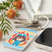 Porte-clés Infirmière Chibi Originale 3.0 - En colère (Devant droit)