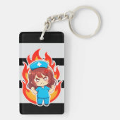 Porte-clés Infirmière Chibi Originale 3.0 - En colère (Dos)