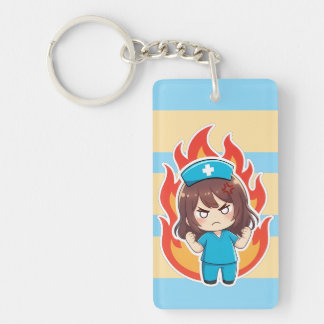 Porte-clés Infirmière Chibi Originale 3.0 - En colère