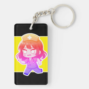 Porte-clés Infirmière Chibi Originale - Le Shift Frénétique