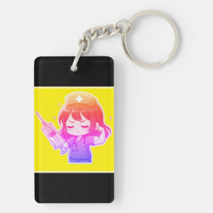 Porte-clés Infirmière Chibi Originale - Puissance Médicale