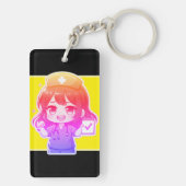 Porte-clés Infirmière Chibi Originale - Vie de soins infirmie (Dos)