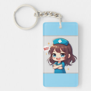Porte-clés Infirmière Chibi Originale - Vie d'infirmière impe