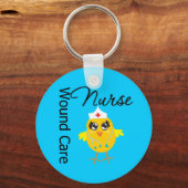 Porte-clés Infirmière Chick v1 Infirmière en soins dentaires (Recto)